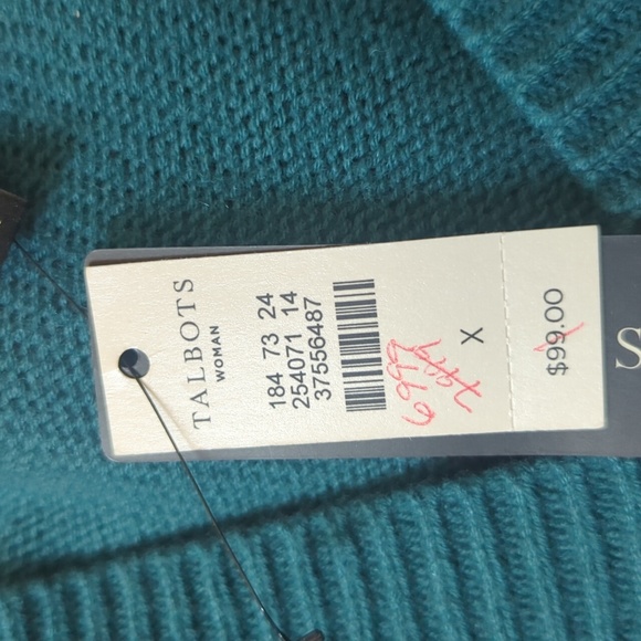 Talbot V-Neck Cable Knit Sweater - Picture 16 of 16